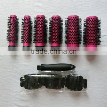 professional hair brush roller set with clip and comb