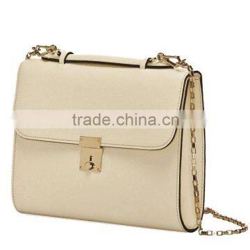 2015 fashion lady handbag / clutch bag beige faux leather handbag CL9-106