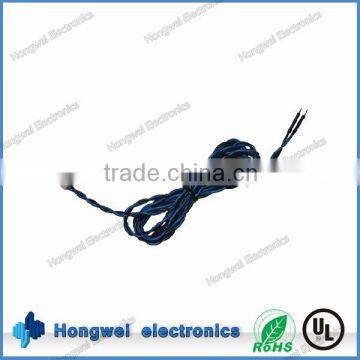 Molex 2510 2.54mm 2 Pin to Open With 26awg 300V 80C PVC Twisted Wire Electrical Cable Assemblies