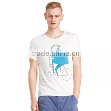 printing man white t shirt factory price wholesale