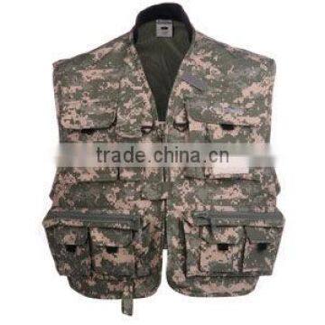 autumn adults mutil-pockets fishing vest outdoor camo working vest