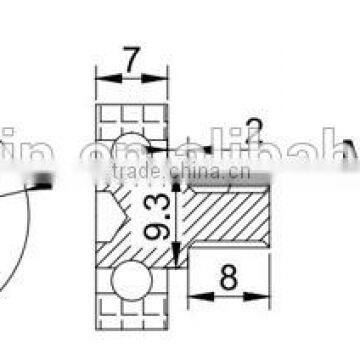 Good Quality Dr24 Plastic Ball Bearing 6x24x7mm photo-6