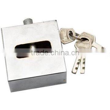 square type disc mechanism steel padlock