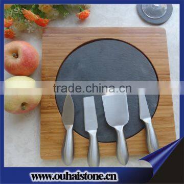 Slate Bamboo Cheese Board Bamboo Plate Bamboo Serving Board photo-2