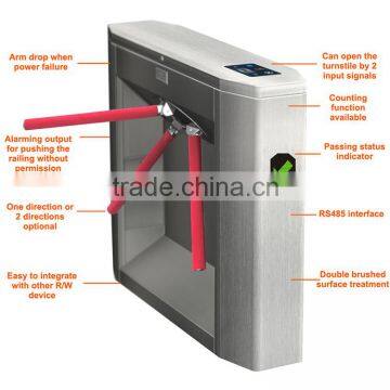 RFID Access Control Turnstile With Factory Price Electric Semi Automatic Tripod Turnstile Gate photo-2