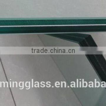 High quality Clear PVB laminated glass in flat shape for building