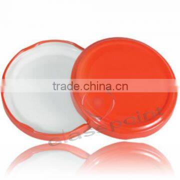Red bottle lid for canning jars