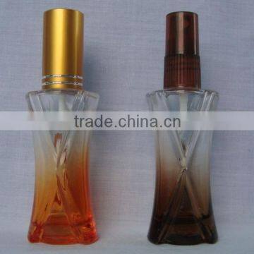 30ml 50ml X shaped color glass perfume bottle