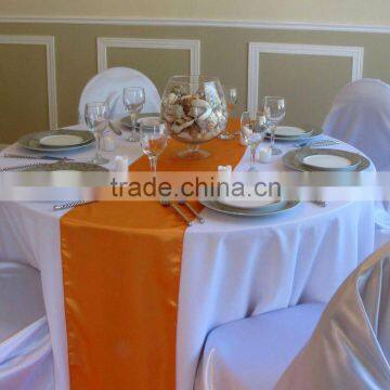 satin table runner for round table