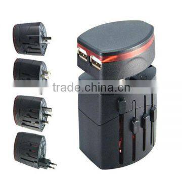 2013 Universal Travel Adaptor plug With Dual USB Charger