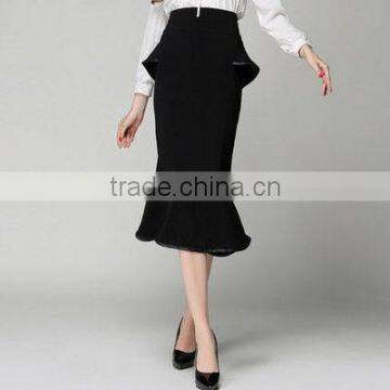 Hot sale Solid mini latest long skirt design models