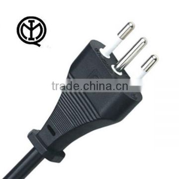 Italy IMQ approval 3 pin10a 250v ac power cord