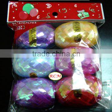 New Fashion And Hot Sale Iridescent PP Curly Ribbon Egg For Christmas Decoration