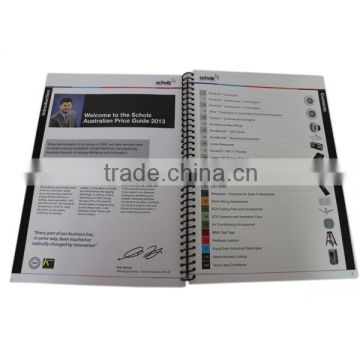 High end company catalog book printing, wire-o business catalog printing service                        
                                                Quality Choice