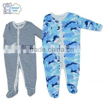 Wholesale promotion 3pcs cotton snap-up sleep suit