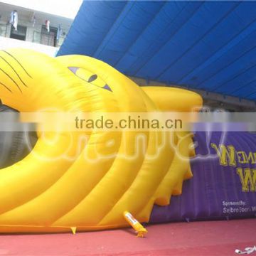 Hot Sale Inflatable Wildcats Helmet, Inflatable Football Helmet Tunnel for Sports