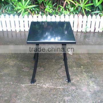 Powder coated outdoor metal end table