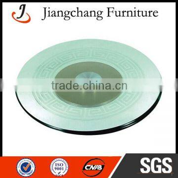 Flowered Hotel Tempered Glass Lazy Susan JC-ZP05