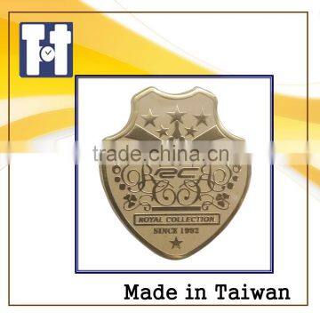 Fashionable Car Aluminum Safety Orange Saffron Classical Brand Epoxy Sticker photo-3