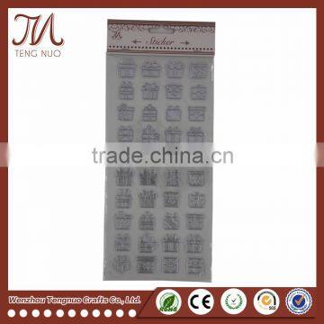 Fashion Shinning Glittering Wooden Glass Wall Door Sticker