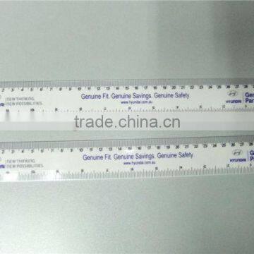 High Quality Plastic ruler OEM logo design colorful printing plastic ruler 30 cm size