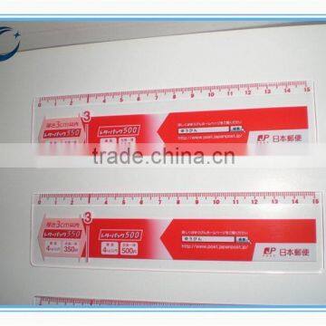 Wholesale Cheap School Plastic Ruler transparent plastic ruler 32 cm with logo printing