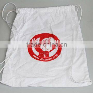 Cotton drawstring promotional pouch