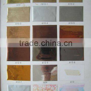 silver and golden decorative films for PVC corner lines