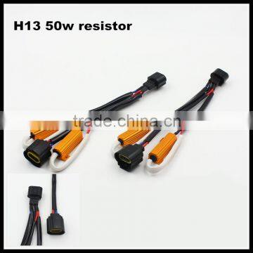 H13 50W 6Ohm Car Load Resistor Canbus Wiring Canceller Decoder For Fog DRL Headlight Hi Low Beam LED Bulbs No Flickering