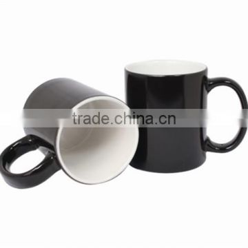 fashionable unique chritmas gift customised cheap white convenient ceramic magic mug price for promotions