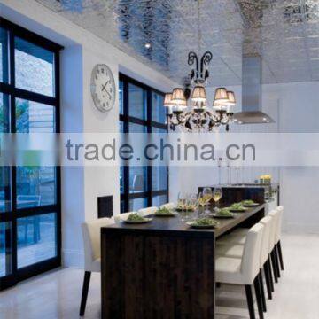Large Sheet Mirror Glass Decoration Restaurant Ceiling Decoration Designing photo-3
