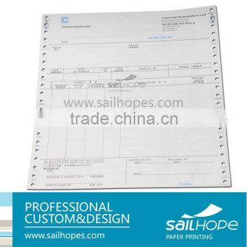 Triplicate goods delivery note sample by professinal printing company