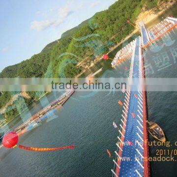 wood plastic composite landscape bridge