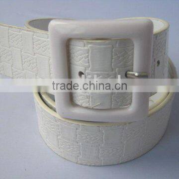 white lady's fashion belt