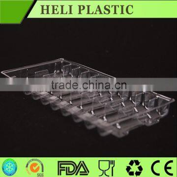 10pcs insert pvc/ps plastic vial tray liquid bottle container