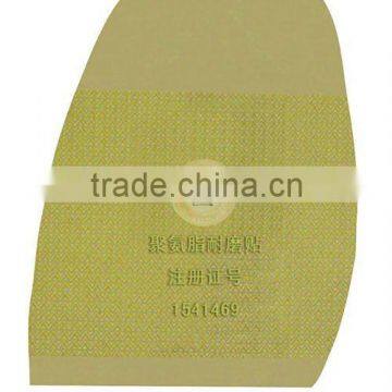 433 Chinese Yellow Rubber Shoes Repair Material , Anti-friction Material Rubber shoes heel