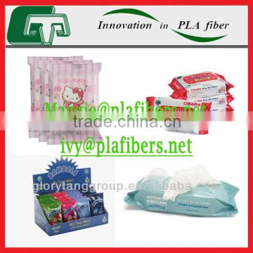 cleansing wipes made of pla thermo dot bonding nonwoven, enviromental cleansing wipes