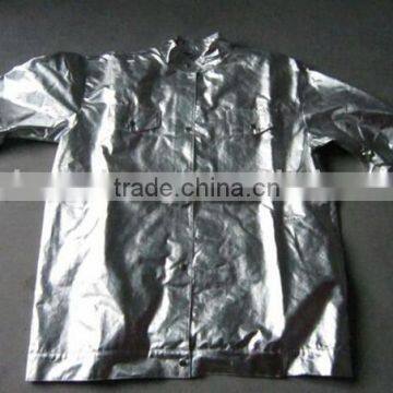 Aluminized material heat resistant fire suit for high temperature protect