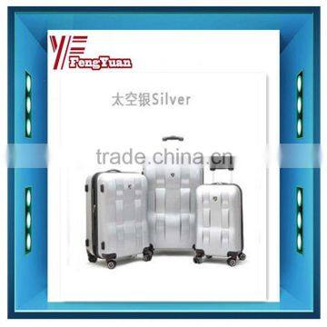 2015 China Supplier Colrful Abs Travel Trolley Luggage/colourful Travel Set/20'' 24'' 28'' Sets/360 Degree Four Double Wheels