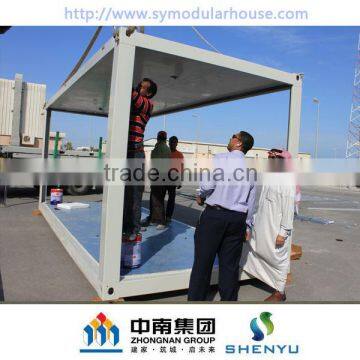 Low cost rockwool sandwich panel container home