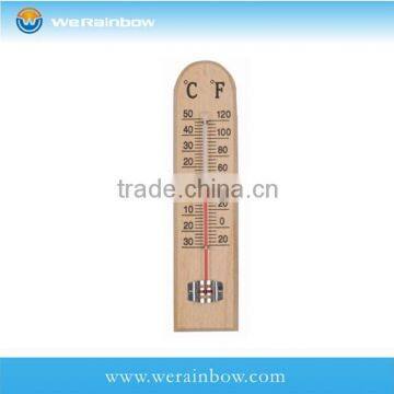 good price customized wooden room wall thermometer