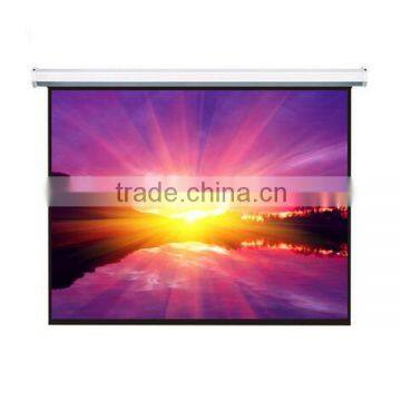 High Quality 60-200'' Motorized Projection Screen for Home Business and Education Presentation Use with Romote Control