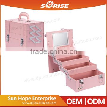 Wholesale Cosmetic Professional Beauty Case Makeup Vanity Case With Lights