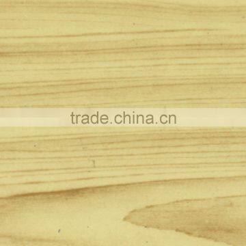 Matted effect wood design heat transfer film