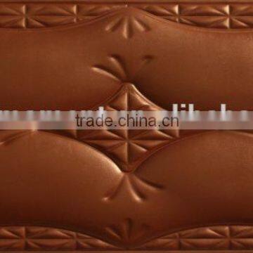 3d leather wall panel High quality interior wall material/cheap exterior wall panel