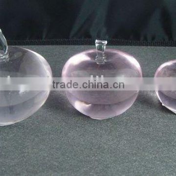 LZW-305,best seller!! lovely crystal pink apple