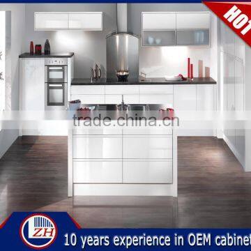 Modern white kitchen cabinet designs high gloss kitchen