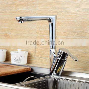 QL-32519 New Deck Mounted Solid Brass Chrome pull out kitchen mixer Single Lever Kitchen Sink Mixer