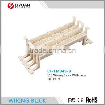 LY-TM049-B 100 pairs 110 wiring block / wiring terminal block with legs / 110 type electrical connection block