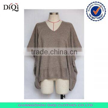 european style oversize sweater solid color pullover